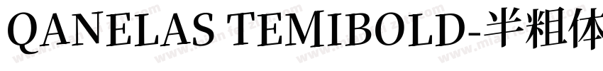 QANELAS TEMIBOLD-半粗体字体转换